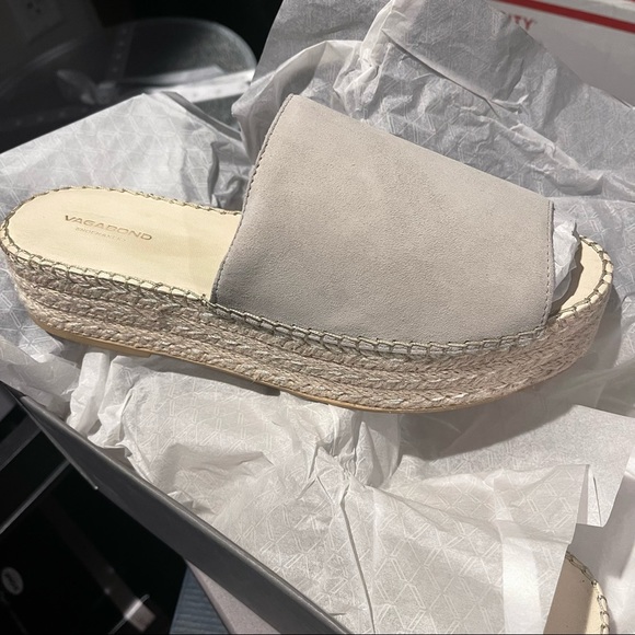 Vagabond Tan Suede Platform Espadrilles Sandals - Picture 6 of 12